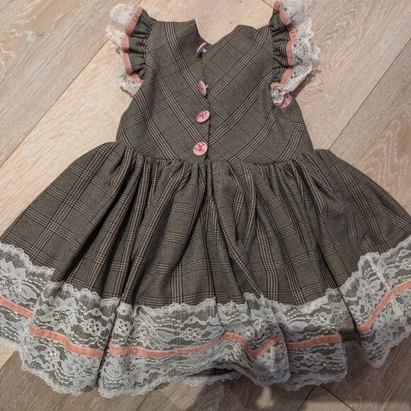 Dollcake Florence Tartan Dress 4T - Picture 2 of 3